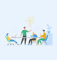 business meeting teamwork concept businessman vector image
