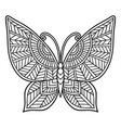 butterfly mandala zen decorative element vector image vector image