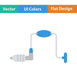 flat design icon of auge vector image