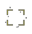focus icon design vector image