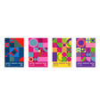 geometric pattern backgrounds bauhaus posters vector image