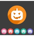 halloween pumpkin icon vector image vector image