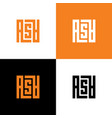 letter asa modern typography monogram logo vector image