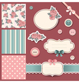 scrap book set vector image
