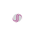 abstract s logo icon technology vector image