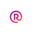 letter r logo icon design template elements vector image