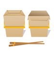 noodle boxes vector image