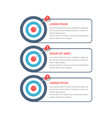 3 steps to your goal vector image