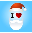 i love santa claus vector image vector image