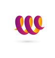letter w logo icon design template elements vector image vector image