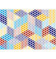 seamless dotted cubes background dots boxes vector image