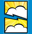 abstract comic book pop art speech bubble vector image vector image