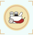 spices color icon vector image