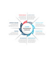 circle infographics - eight elements vector image vector image