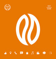 coffee seed - logo graphic elements vector image