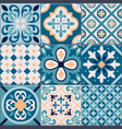 realistic ceramic floor tiles ornaments icon set vector image vector image
