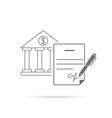 signing contract vector image