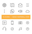 browser internet map email setting option chat vector image