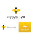 honeycomb bee logo and symbol eps vector image vector image