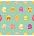 tile pattern with easter eggs on mint blue vector image