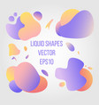 abstract liquid shapes vector image