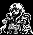 astronaut heroine in space suit vector image
