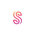 letter s logo icon design template elements vector image vector image