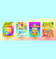 set of summer sale promotion banners vector image vector image