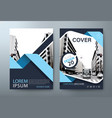 annual report brochure flyer cover template vector image vector image