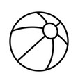 beach ball icon pictogram isolated on a white vector image vector image