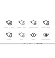 different sizes masks icon set size xs vector image vector image