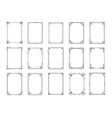 decorative frames abstract vintage calligraphic vector image vector image