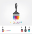 dripping paint rainbow background vector image