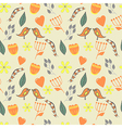 spring lovely seamless pattern with flowers vector image vector image