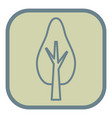 tree icon vector image vector image