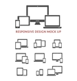 device icons set vector image vector image
