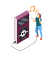 music player vector image vector image