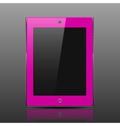 Tablet computer pink color Royalty Free Vector Image