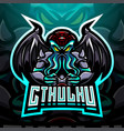 cthulhu esport mascot logo design vector image