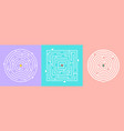 labyrinths games set vector image