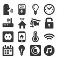 smart home and voice control icons set vector image