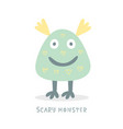 cute halloween monster character vector image vector image
