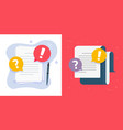 document paper file collaboration review comments vector image vector image