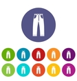 jeans set icons vector image