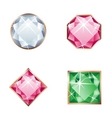 set of jewel vector image