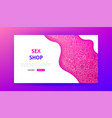 sex toys landing page vector image vector image