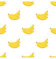 banana seamless cartoon pattern background vector image vector image