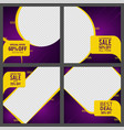 modern abstract geometric sale banners set vector image vector image