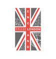 t-shirt printing design london united kingdom vector image