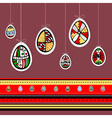 easter holiday eggs vector image
